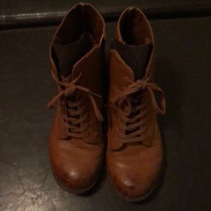 Now or never lace up booties